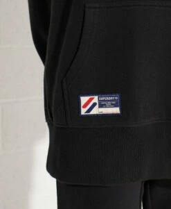 SUPERDRY Organic Cotton Essential Oversized Hoodie Black -Sportswear Sales 2022 upload9223368955665976397