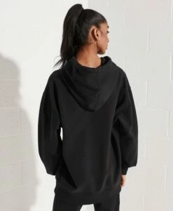 SUPERDRY Organic Cotton Essential Oversized Hoodie Black -Sportswear Sales 2022 upload9223368955665976398