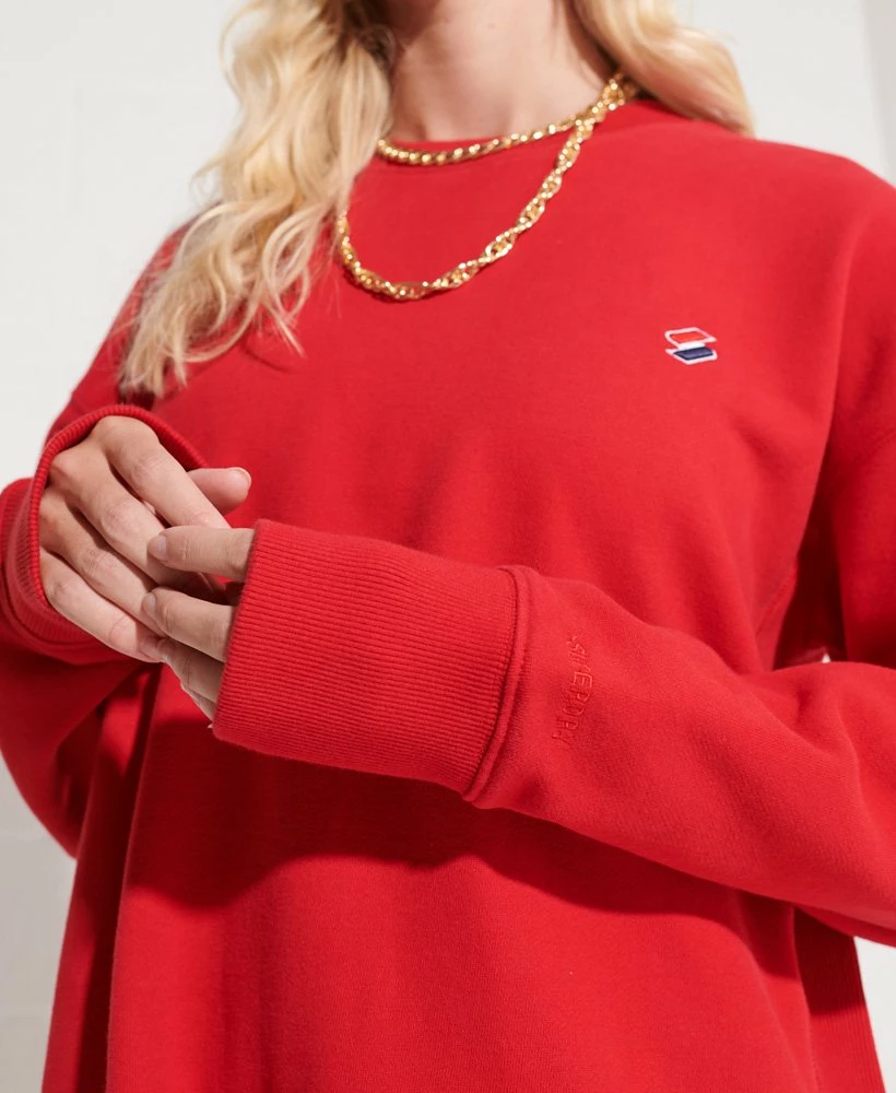 SUPERDRY Organic Cotton Code Oversized Crew Dress Black 2 SUPERDRY Organic Cotton Code Oversized Crew Dress Black - Image 2