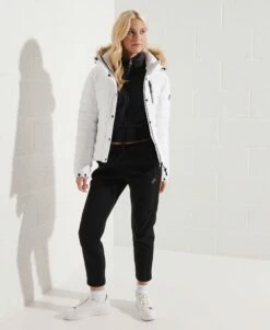 SUPERDRY Classic Faux Fur Fuji Jacket Mazarine Blue