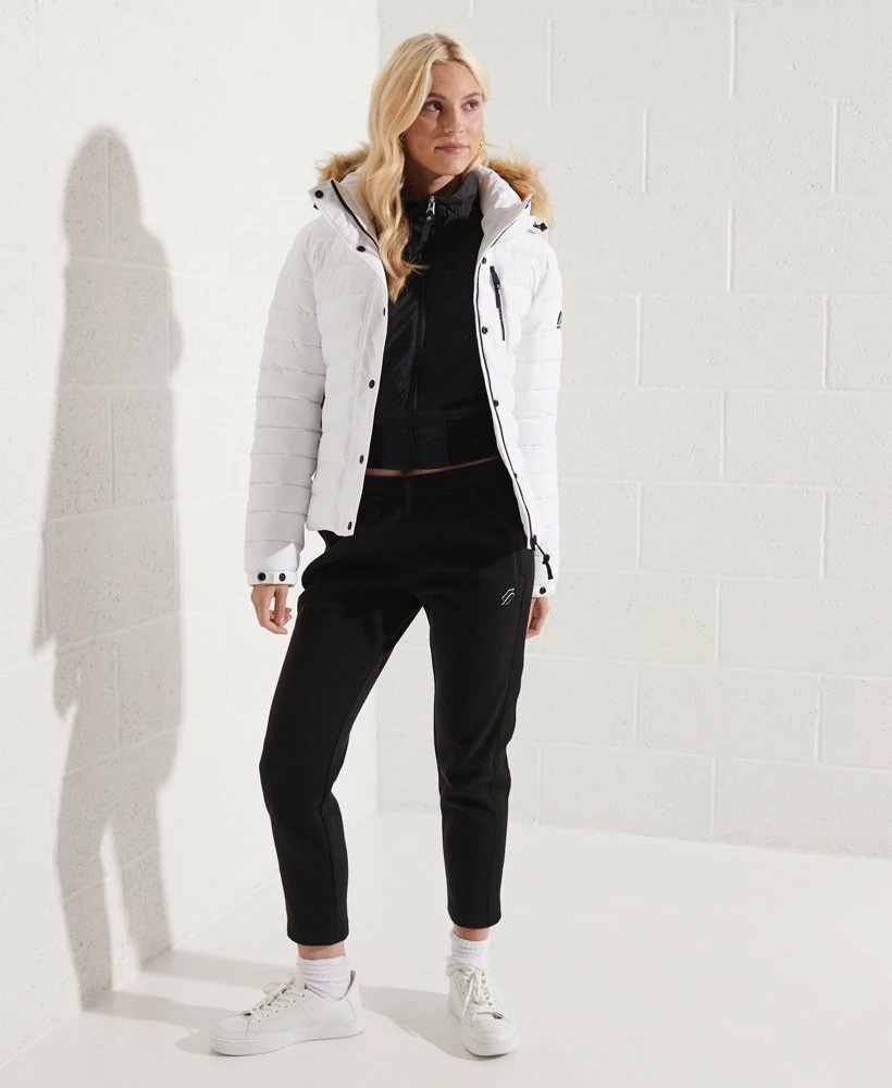 SUPERDRY Classic Faux Fur Fuji Jacket Mazarine Blue 1 SUPERDRY Classic Faux Fur Fuji Jacket Mazarine Blue