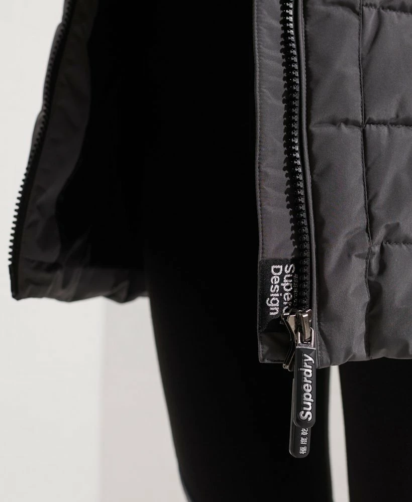 SUPERDRY Arctic Tall Puffer Coat High Risk Red 6 SUPERDRY Arctic Tall Puffer Coat High Risk Red - Image 6