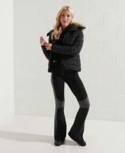 SUPERDRY Classic Faux Fur Fuji Jacket High Risk Red