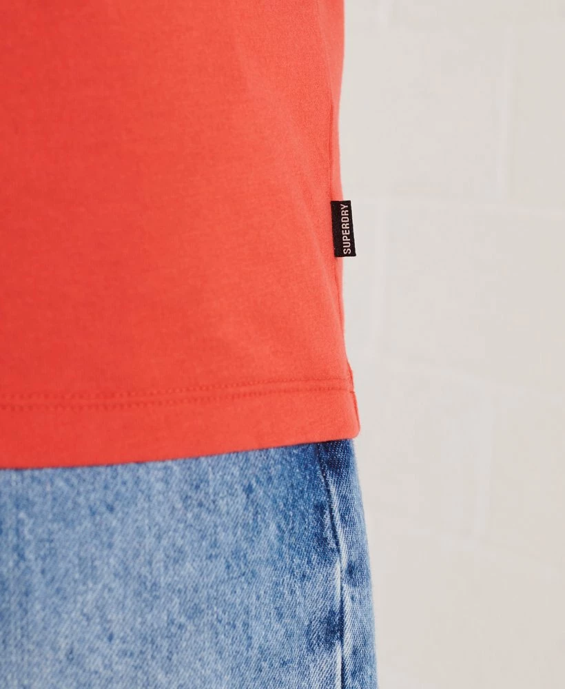 SUPERDRY Unisex Organic Cotton Essential T-Shirt Burnt Orange 3 SUPERDRY Unisex Organic Cotton Essential T-Shirt Burnt Orange - Image 3