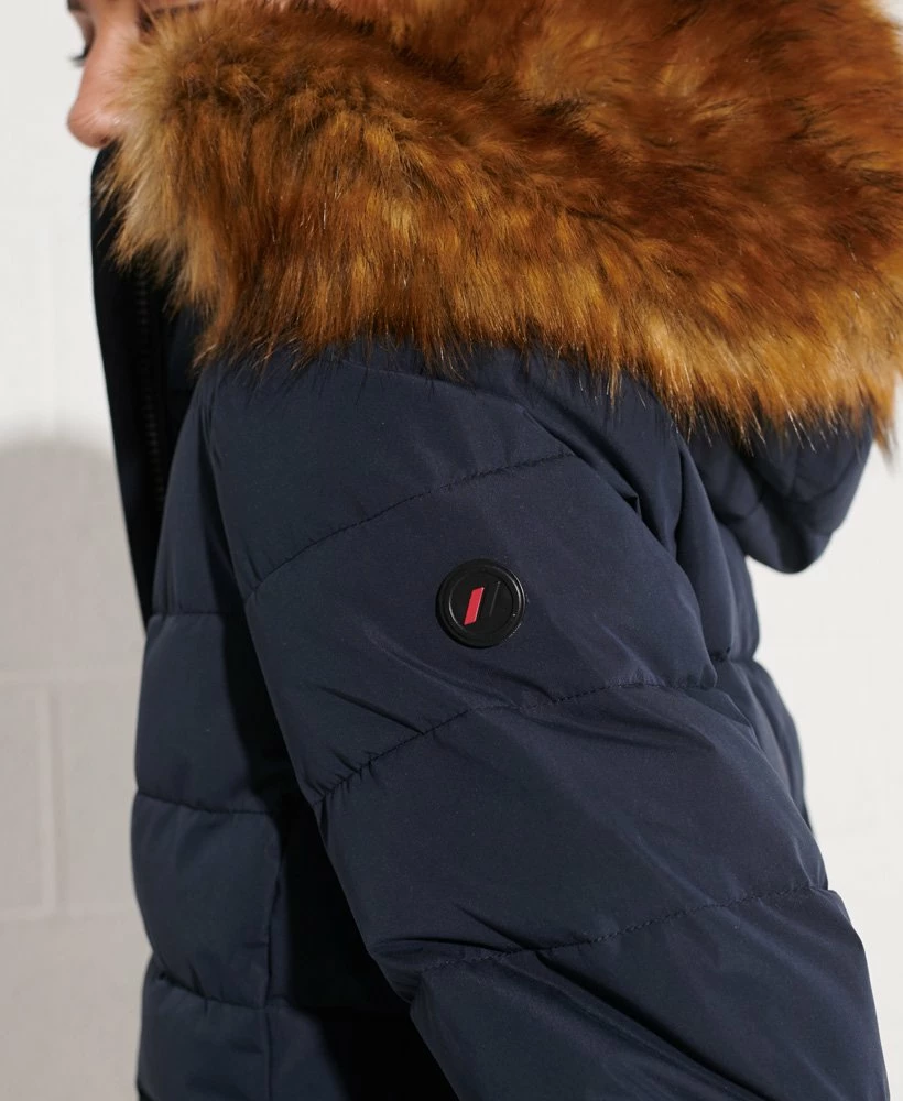 SUPERDRY Arctic Tall Puffer Coat Charcoal 5 SUPERDRY Arctic Tall Puffer Coat Charcoal - Image 5