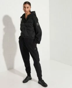 SUPERDRY Expedition Storm Hybrid Hoodie Black