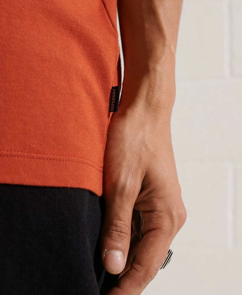 SUPERDRY Unisex Organic Cotton Essential T-Shirt Americana Red 3 SUPERDRY Unisex Organic Cotton Essential T-Shirt Americana Red - Image 3