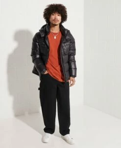 SUPERDRY Unisex Organic Cotton Essential T-Shirt Americana Red