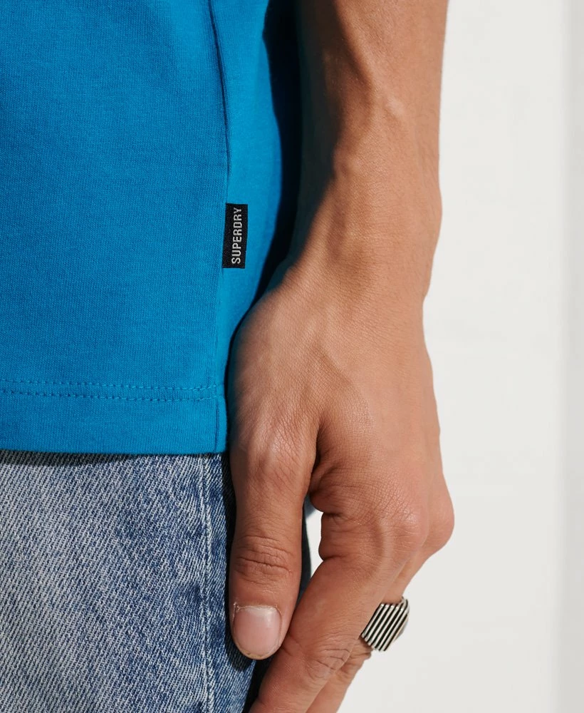 SUPERDRY Unisex Organic Cotton Essential T-Shirt Utah Gold 3 SUPERDRY Unisex Organic Cotton Essential T-Shirt Utah Gold - Image 3