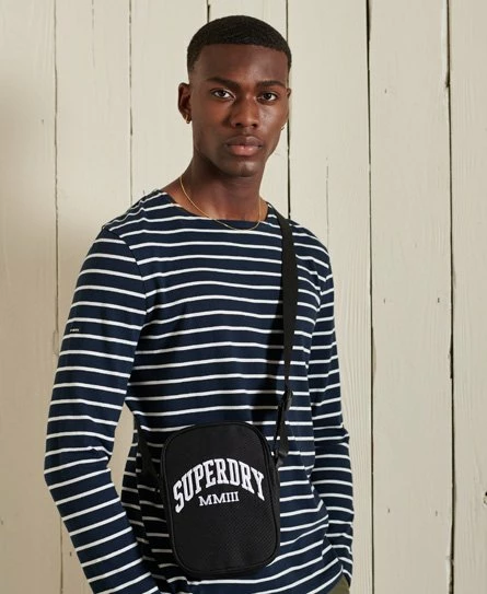 SUPERDRY Unisex Side Bag Black 1 SUPERDRY Unisex Side Bag Black