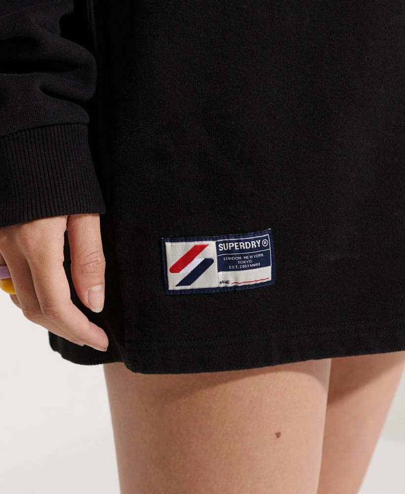 SUPERDRY City College Crew Sweatshirt Dress Mazarine Blue 5 SUPERDRY City College Crew Sweatshirt Dress Mazarine Blue - Image 5