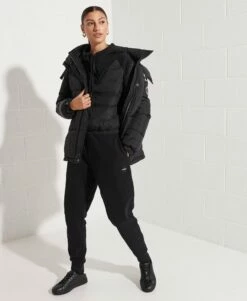 SUPERDRY Expedition Cocoon Padded Coat Black