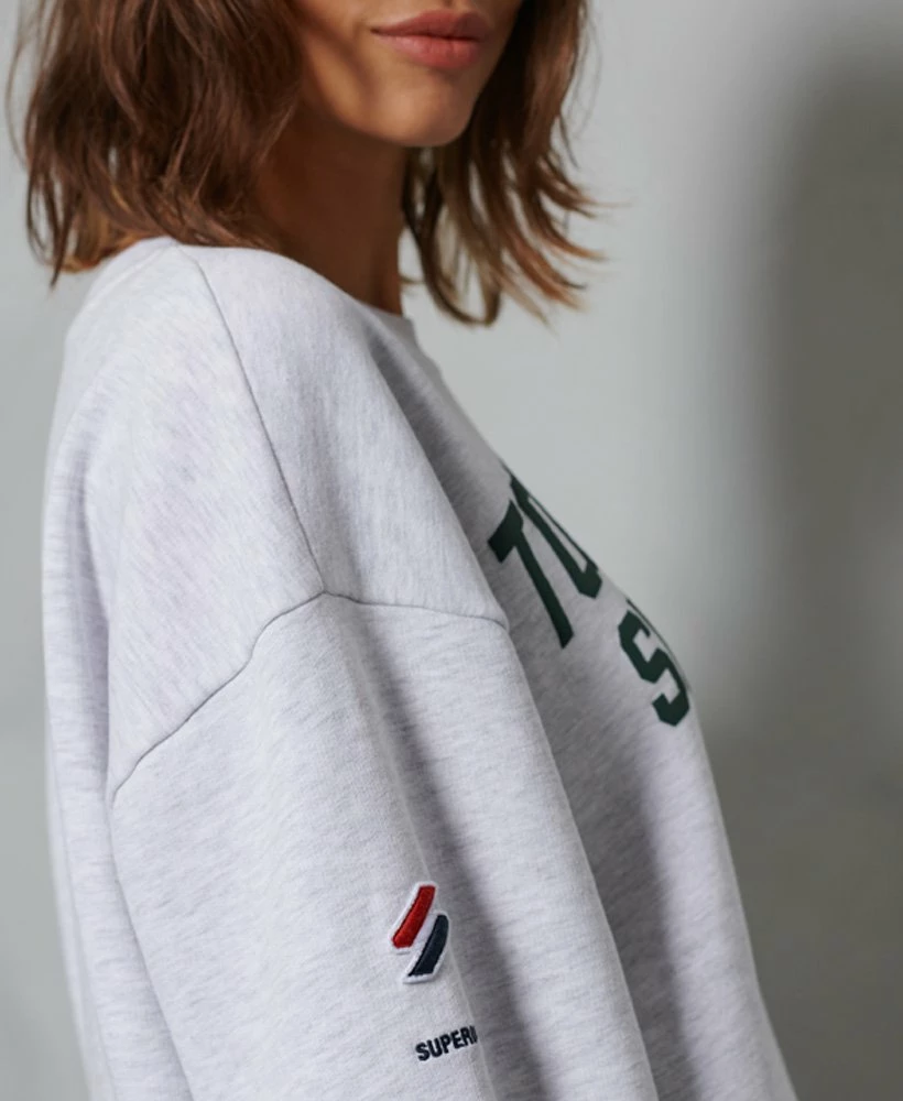 SUPERDRY Limited Edition City College Sweatshirt Enamel Green 2 SUPERDRY Limited Edition City College Sweatshirt Enamel Green - Image 2