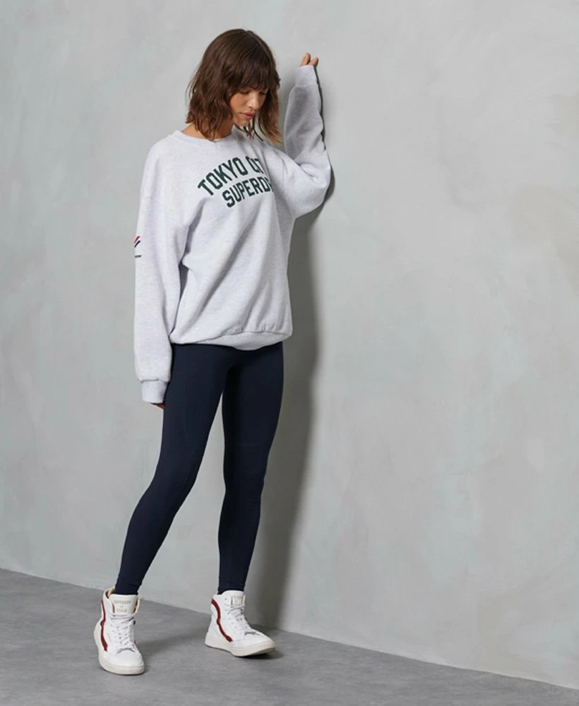 SUPERDRY Limited Edition City College Sweatshirt Enamel Green 1 SUPERDRY Limited Edition City College Sweatshirt Enamel Green