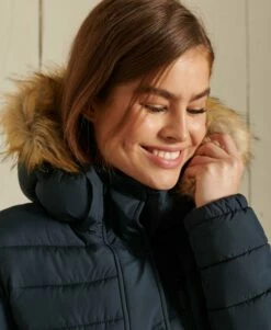 SUPERDRY Classic Faux Fur Fuji Jacket Eclipse Navy -Sportswear Sales 2022 upload9223368955665986841