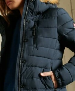 SUPERDRY Classic Faux Fur Fuji Jacket Eclipse Navy -Sportswear Sales 2022 upload9223368955665986843