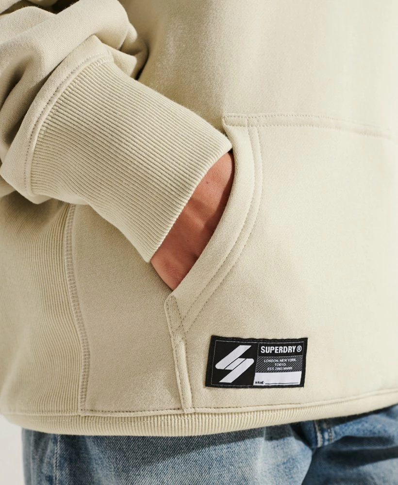 SUPERDRY Micro Logo Oversized Hoodie Black 5 SUPERDRY Micro Logo Oversized Hoodie Black - Image 5