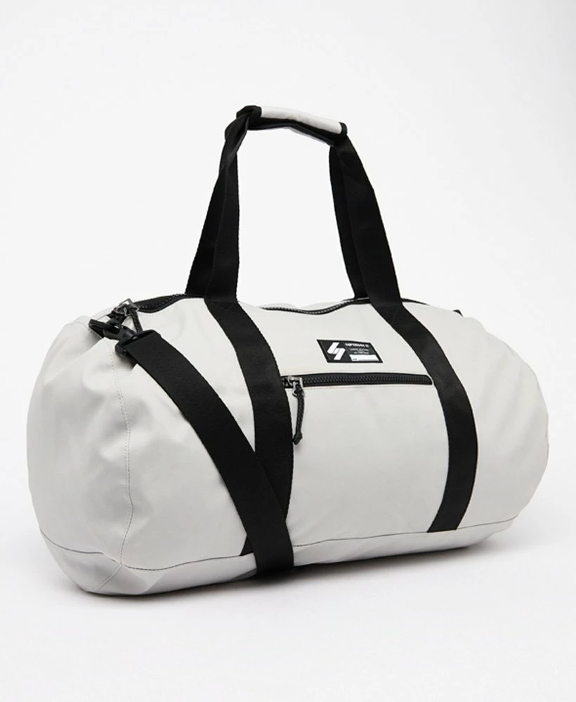 SUPERDRY Unisex Code Barrel Bag Grey 3 SUPERDRY Unisex Code Barrel Bag Grey - Image 3