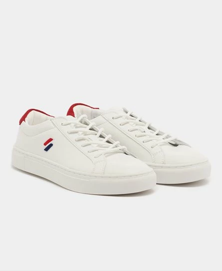 SUPERDRY Vegan Court Tennis Trainers White/supermarine Navy 9 SUPERDRY Vegan Court Tennis Trainers White/supermarine Navy - Image 9
