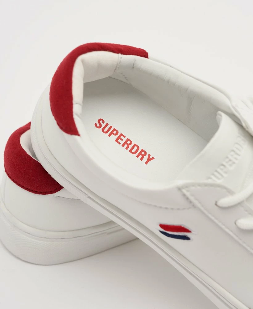 SUPERDRY Vegan Court Tennis Trainers Black/white 6 SUPERDRY Vegan Court Tennis Trainers Black/white - Image 6