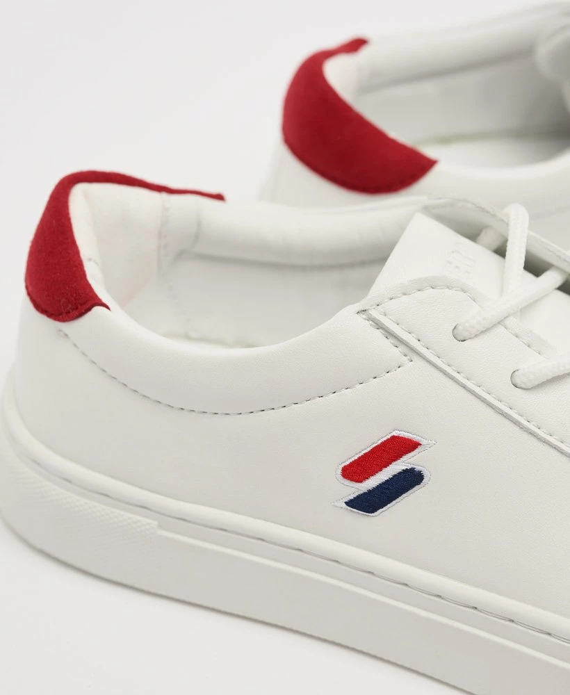 SUPERDRY Vegan Court Tennis Trainers Black/white 5 SUPERDRY Vegan Court Tennis Trainers Black/white - Image 5