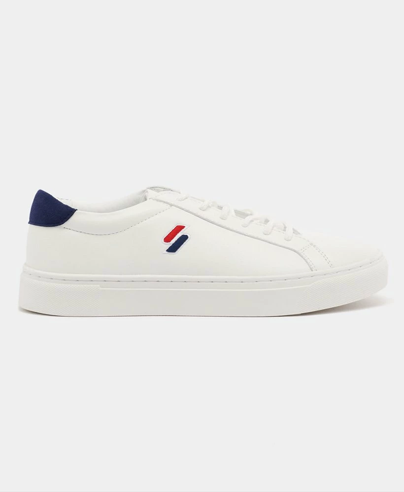 SUPERDRY Vegan Court Tennis Trainers White/supermarine Navy 3 SUPERDRY Vegan Court Tennis Trainers White/supermarine Navy - Image 3