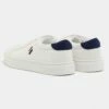 SUPERDRY Vegan Court Tennis Trainers White/supermarine Navy