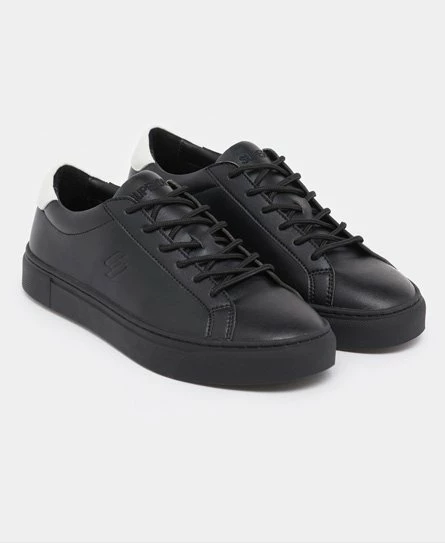 SUPERDRY Vegan Court Tennis Trainers Black/white 8 SUPERDRY Vegan Court Tennis Trainers Black/white - Image 8