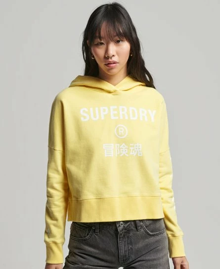 SUPERDRY Code Core Sport Crop Box Hoodie Black 12 SUPERDRY Code Core Sport Crop Box Hoodie Black - Image 12