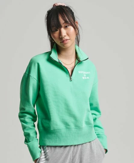 SUPERDRY Code Core Sport Half-Zip Top Hot Mint 9 SUPERDRY Code Core Sport Half-Zip Top Hot Mint - Image 9