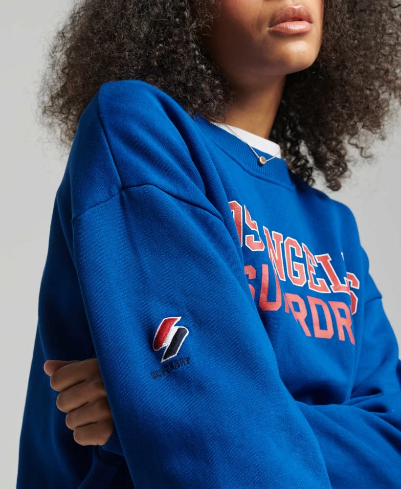 SUPERDRY Limited Edition City College Sweatshirt Richest Navy 2 SUPERDRY Limited Edition City College Sweatshirt Richest Navy - Image 2