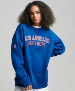 SUPERDRY Limited Edition City College Sweatshirt Richest Navy