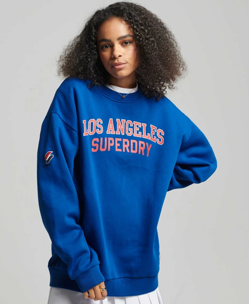 SUPERDRY Limited Edition City College Sweatshirt Richest Navy 1 SUPERDRY Limited Edition City College Sweatshirt Richest Navy