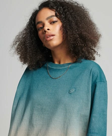 SUPERDRY Dip Dye 2.0 T-Shirt Forest/quince Yellow 5 SUPERDRY Dip Dye 2.0 T-Shirt Forest/quince Yellow - Image 5