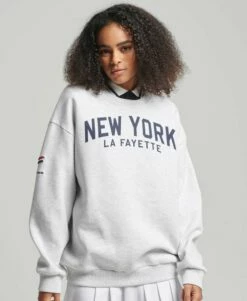 SUPERDRY Limited Edition City College Sweatshirt Ice Marl