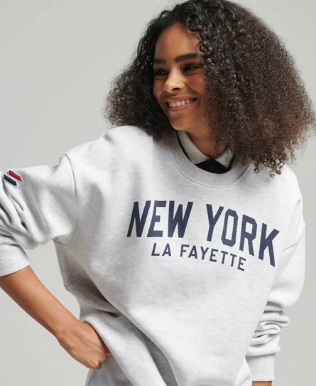 SUPERDRY Limited Edition City College Sweatshirt Richest Navy 11 SUPERDRY Limited Edition City College Sweatshirt Richest Navy - Image 11