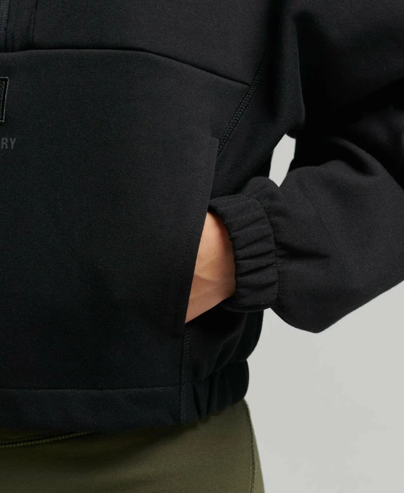 SUPERDRY Tech Batwing Half Zip Sweatshirt Black 3 SUPERDRY Tech Batwing Half Zip Sweatshirt Black - Image 3