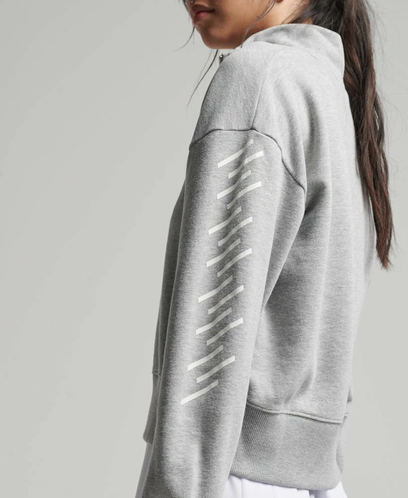 SUPERDRY Code Core Sport Half Zip Top Soft Pink 2 SUPERDRY Code Core Sport Half Zip Top Soft Pink - Image 2