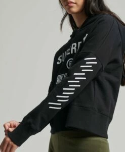 SUPERDRY Code Core Sport Crop Box Hoodie Tropical Green -Sportswear Sales 2022 upload9223368955666011669