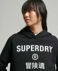 SUPERDRY Code Core Sport Crop Box Hoodie Optic -Sportswear Sales 2022 upload9223368955666011672 5