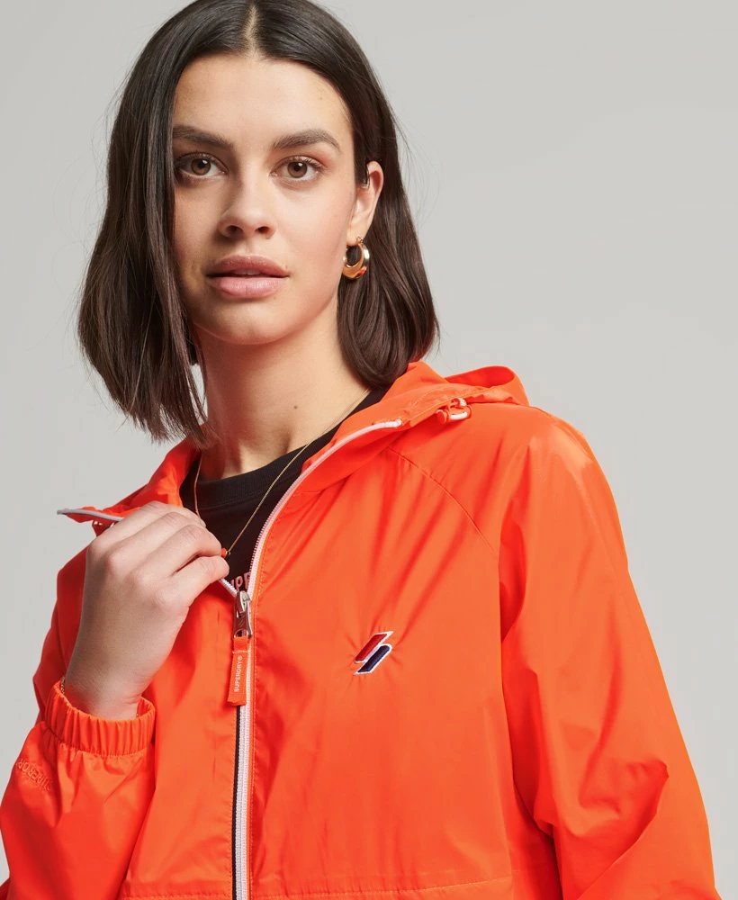 SUPERDRY Essential Hooded Lightweight Jacket Deep Navy Logo 1 SUPERDRY Essential Hooded Lightweight Jacket Deep Navy Logo