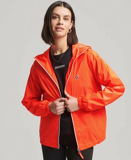 SUPERDRY Essential Hooded Lightweight Jacket Hyper Fire Coral 7 SUPERDRY Essential Hooded Lightweight Jacket Hyper Fire Coral - Image 7