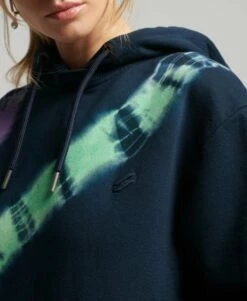 SUPERDRY Code Tie Dye 2.0 Hoodie Navy/lime/purple -Sportswear Sales 2022 upload9223368955666016958