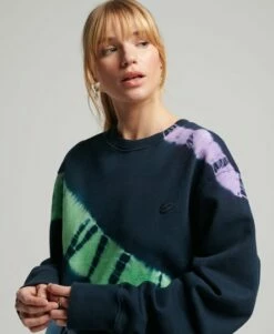 SUPERDRY Tie Dye 2.0 Crew Sweatshirt Navy/lime/purple 5 SUPERDRY Tie Dye 2.0 Crew Sweatshirt Navy/lime/purple -Sportswear Sales 2022 upload9223368955666016979