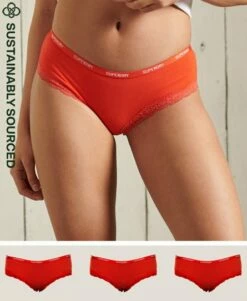 SUPERDRY Organic Cotton Lace Trim Briefs 3 Pack Chalky Pink/mid Marl/eclipse Navy 10 SUPERDRY Organic Cotton Lace Trim Briefs 3 Pack Chalky Pink/mid Marl/eclipse Navy -Sportswear Sales 2022 upload9223368955666018185 1