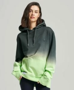SUPERDRY Dip Dye 2.0 Hoodie Forest/quince Yellow