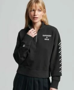 SUPERDRY Code Core Sport Half-Zip Top Hot Mint