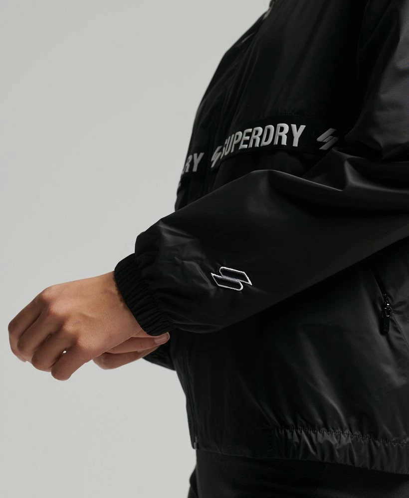 SUPERDRY Code Essential Tape Lightweight Jacket Black/white 3 SUPERDRY Code Essential Tape Lightweight Jacket Black/white - Image 3