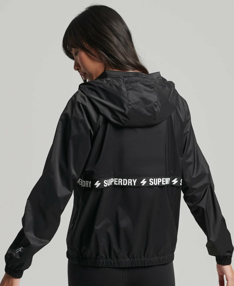 SUPERDRY Code Essential Tape Lightweight Jacket Black/white 2 SUPERDRY Code Essential Tape Lightweight Jacket Black/white - Image 2