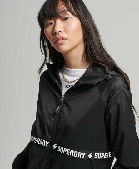 SUPERDRY Code Essential Tape Lightweight Jacket Black/white 6 SUPERDRY Code Essential Tape Lightweight Jacket Black/white - Image 6